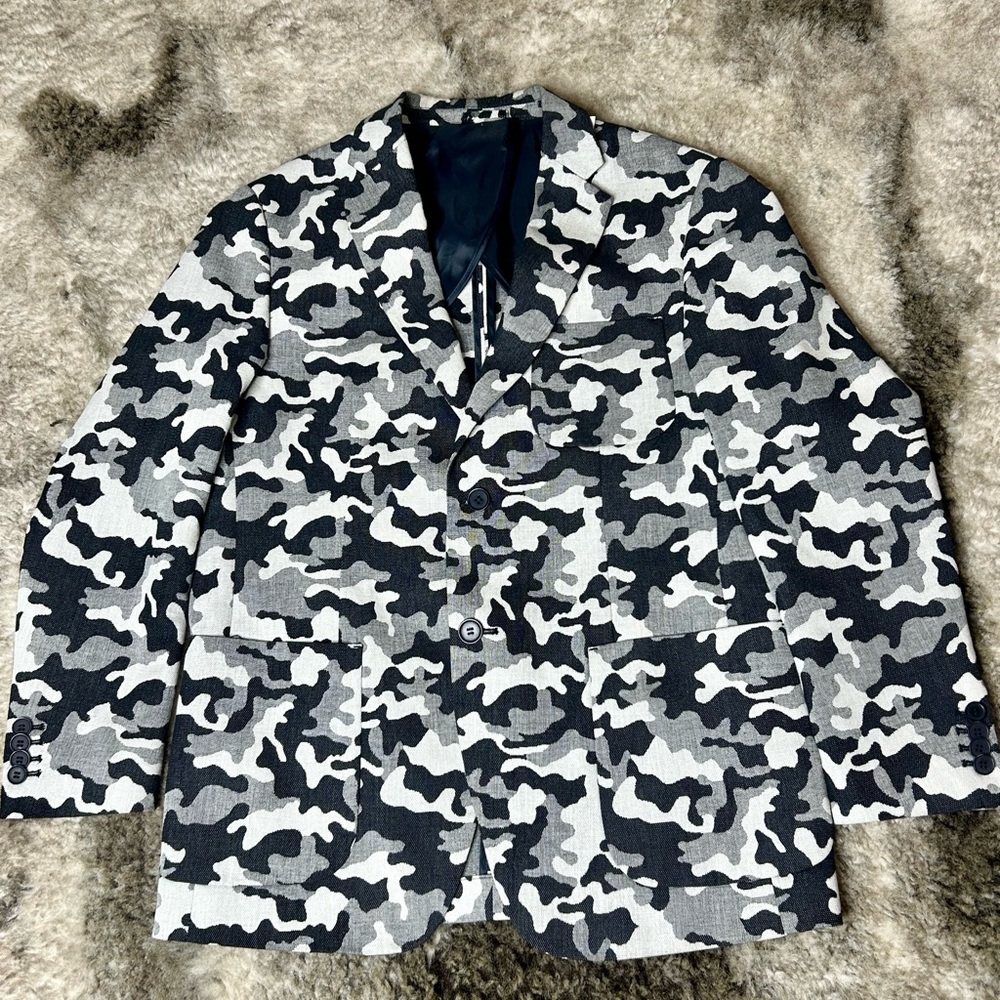 Michael Kors Mens Camo Blazer sz 40R